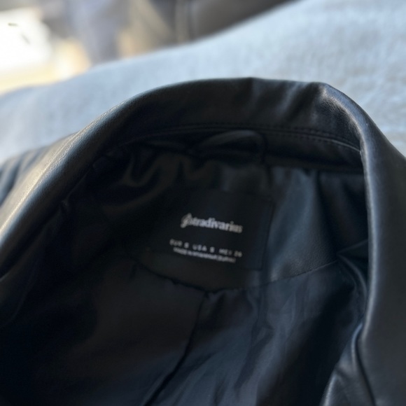 FAUX LEATHER BIKER JACKET WITH BELT - Picture 3 of 3